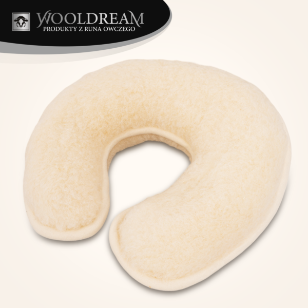 Poduszka wełniana rogal pod głowę Wooldream