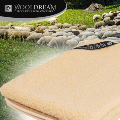 Prześcieradło z wełny owczej Merynos Australijski Tumbler Wooldream
