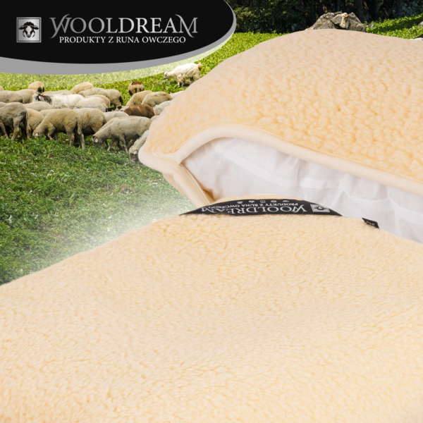 Komplet pościeli (3-częściowy) z wełny owczej Merynos Australijski Tumbler Wooldream