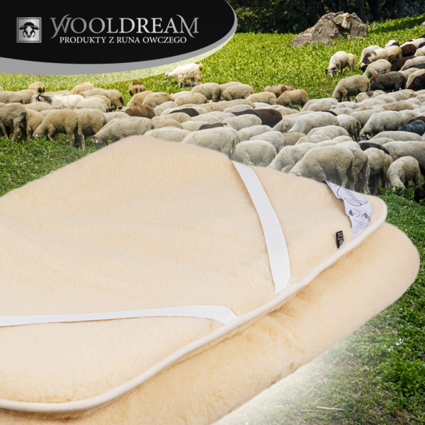 Ochraniacz na metarac z wełny owczej Merynos Australijski Wooldream