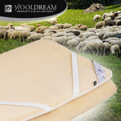 Ochraniacz na metarac z wełny owczej Merynos Australijski Tumbler Wooldream