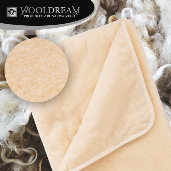 Prześcieradło z wełny owczej Merynos Australijski Wooldream