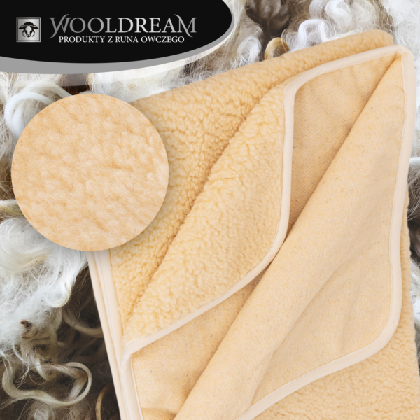 Prześcieradło z wełny owczej Merynos Australijski Tumbler Wooldream