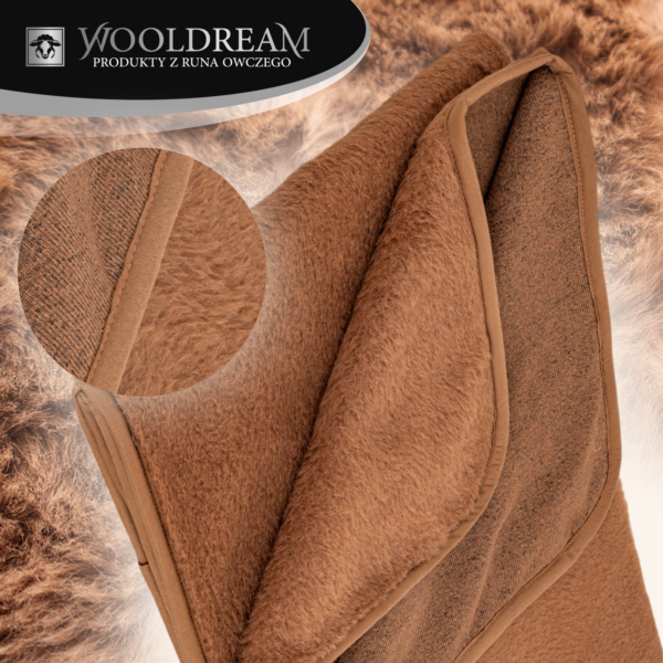Prześcieradło wełniane z domieszką wełny wielbłądziej Camel Wooldream