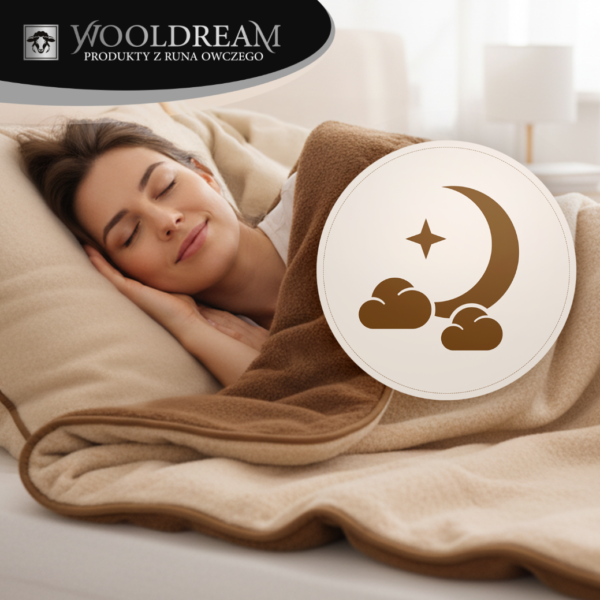 Komplet pościeli (3-częściowy) wełniany z domieszką wełny wielbłądziej Camel Wooldream
