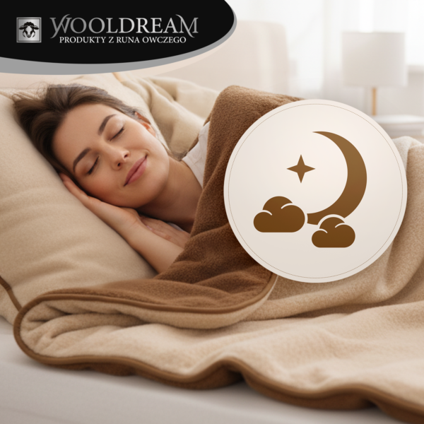 Komplet pościeli (4-częściowy) wełniany z domieszką wełny wielbłądziej Camel Wooldream