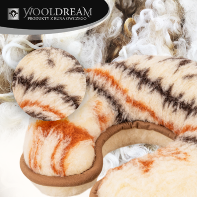 Poduszka wełniana rogal pod głowę Wooldream