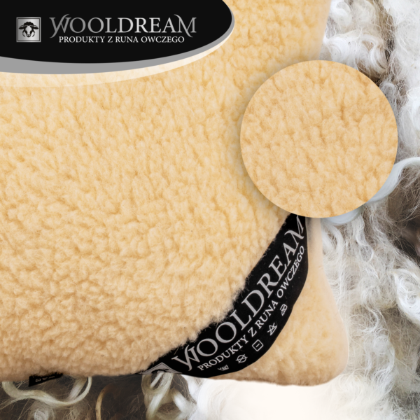 Poduszka z wełny owczej Merynos Australijski Tumbler Wooldream