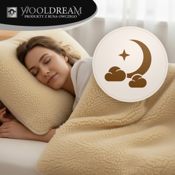 Poduszka z wełny owczej Merynos Australijski Wooldream