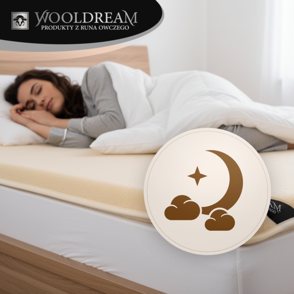 Prześcieradło z wełny owczej Merynos Australijski Wooldream
