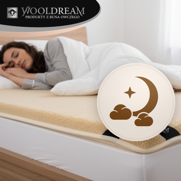 Prześcieradło z wełny owczej Merynos Australijski Tumbler Wooldream