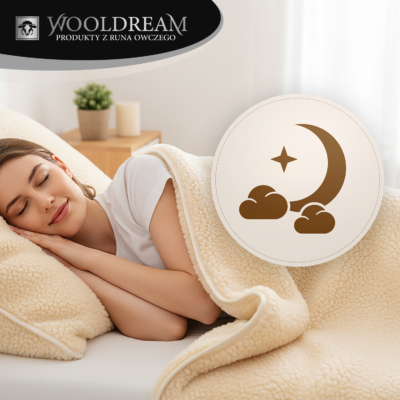 Komplet pościeli (3-częściowy) z wełny owczej Merynos Australijski Tumbler Wooldream