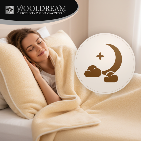 Komplet pościeli (4-częściowy) z wełny owczej Merynos Australijski Wooldream