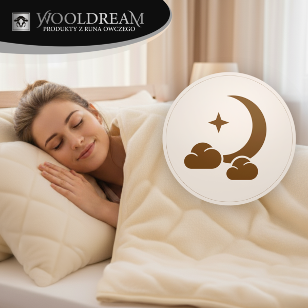 Poduszka wełniana z domieszką wełny kaszmirowej Wooldream