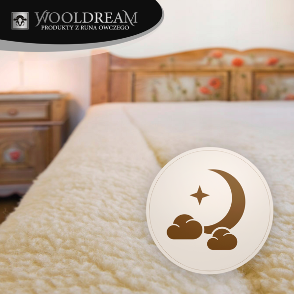 Ochraniacz na metarac z wełny owczej Merynos Australijski Tumbler Wooldream