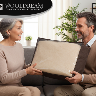 Ochraniacz na metarac z wełny owczej Merynos Australijski Wooldream