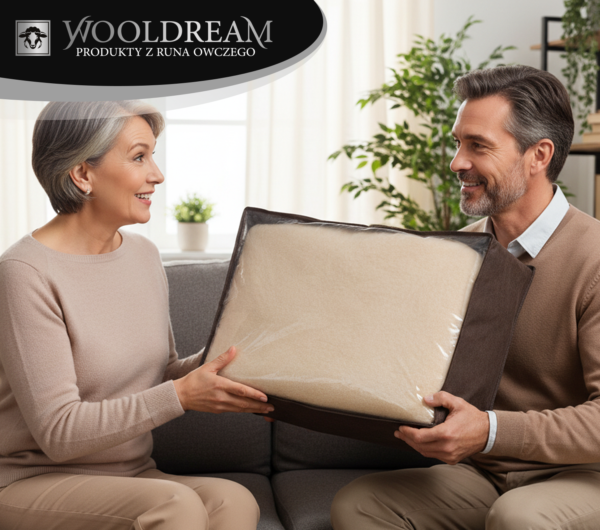 Ochraniacz na metarac z wełny owczej Merynos Australijski Wooldream