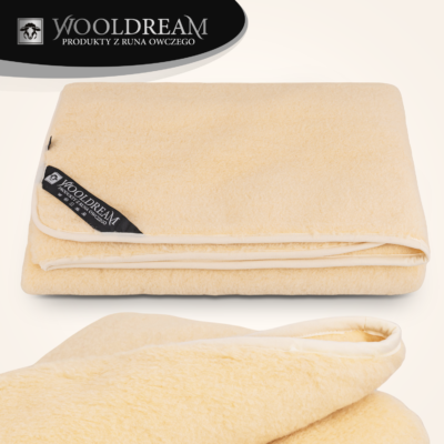 Koc/narzuta z wełny owczej Merynos Australijski Wooldream