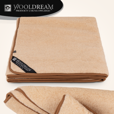 Koc/narzuta z wełny owczej Merynos Australijski Wooldream