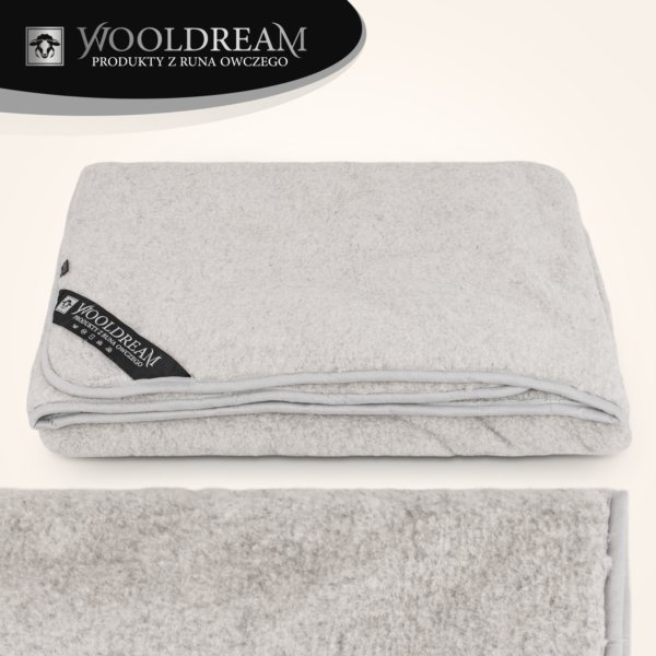 Koc/narzuta z wełny owczej Merynos Australijski Wooldream
