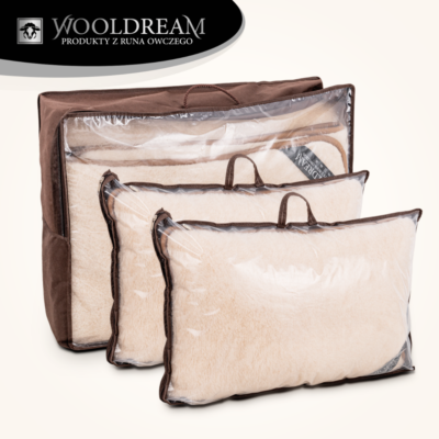 Komplet pościeli (3-częściowy) wełniany z domieszką wełny wielbłądziej Camel Wooldream
