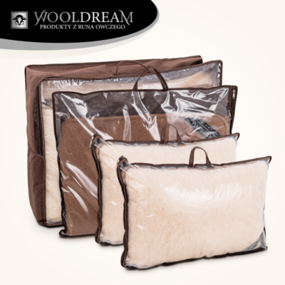 Komplet pościeli (4-częściowy) wełniany z domieszką wełny wielbłądziej Camel Wooldream