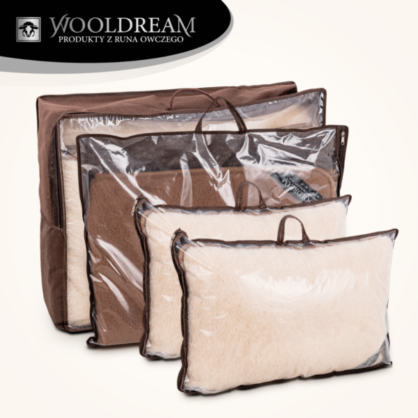 Komplet pościeli (4-częściowy) wełniany z domieszką wełny wielbłądziej Camel Wooldream