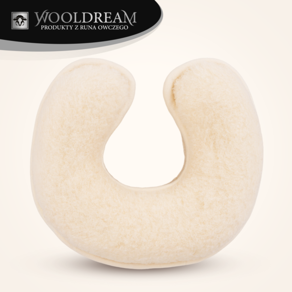 Poduszka wełniana rogal pod głowę Wooldream