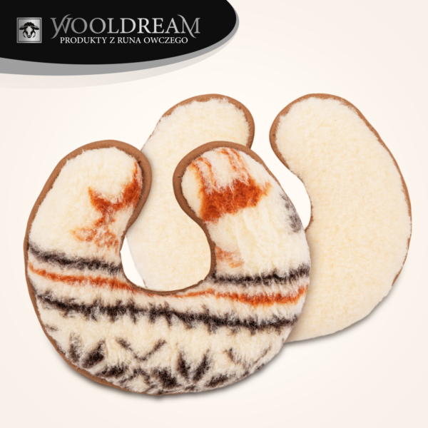 Poduszka wełniana rogal pod głowę Wooldream