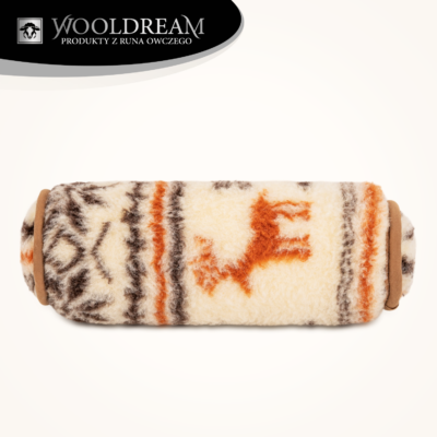 Poduszka wełniana podgłówek wałek pod głowę Wooldream