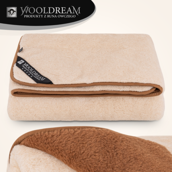 Komplet pościeli (4-częściowy) wełniany z domieszką wełny wielbłądziej Camel Wooldream