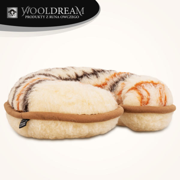 Poduszka wełniana rogal pod głowę Wooldream