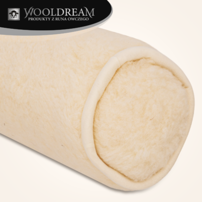 Poduszka wełniana podgłówek wałek pod głowę Wooldream