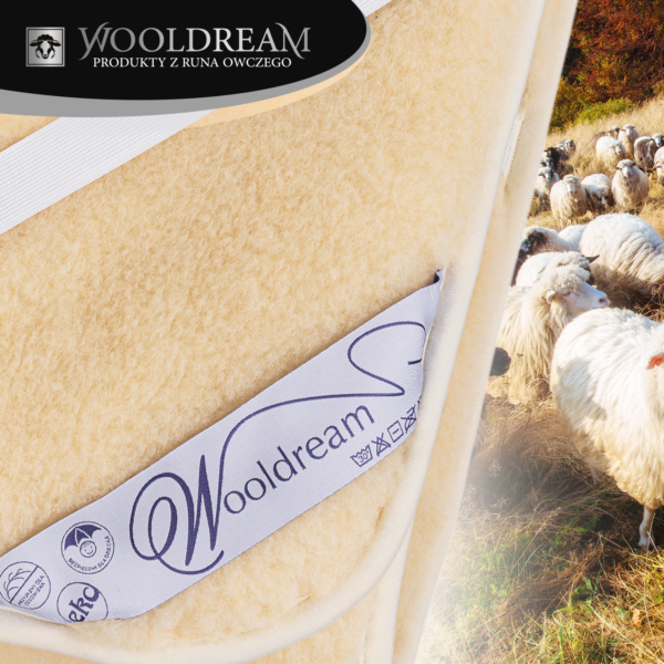 Ochraniacz na metarac z wełny owczej Merynos Australijski Wooldream