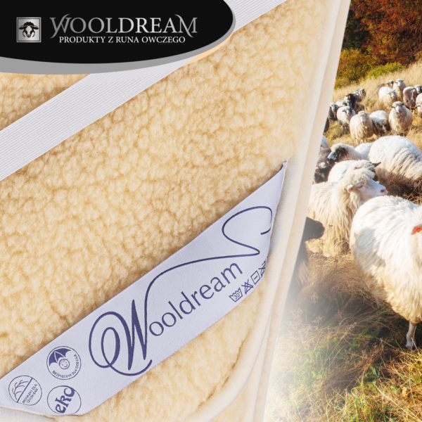 Ochraniacz na metarac z wełny owczej Merynos Australijski Tumbler Wooldream