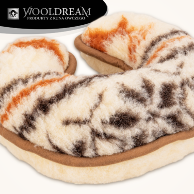 Poduszka wełniana rogal pod głowę Wooldream