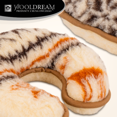 Poduszka wełniana rogal pod głowę Wooldream