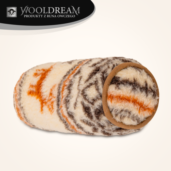 Poduszka wełniana podgłówek wałek pod głowę Wooldream