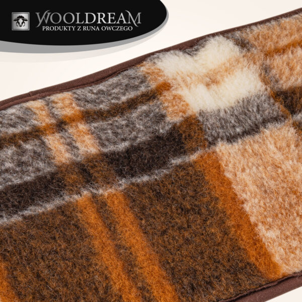 6 Pas lędźwiowy na kręgosłup ocieplający wełniany Wooldream