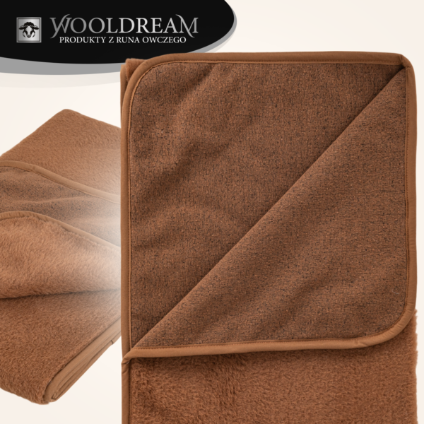 Prześcieradło wełniane z domieszką wełny wielbłądziej Camel Wooldream