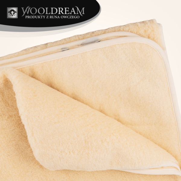 Koc/narzuta z wełny owczej Merynos Australijski Wooldream