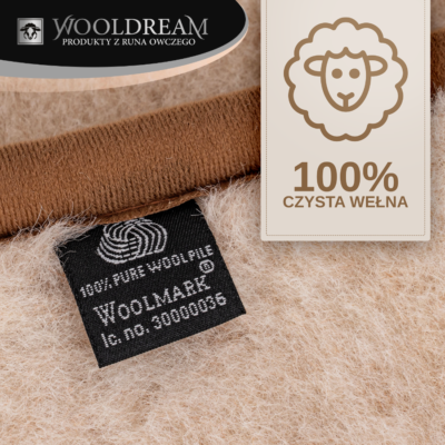 Komplet pościeli (4-częściowy) wełniany z domieszką wełny wielbłądziej Camel Wooldream