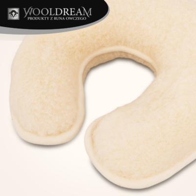 Poduszka wełniana rogal pod głowę Wooldream