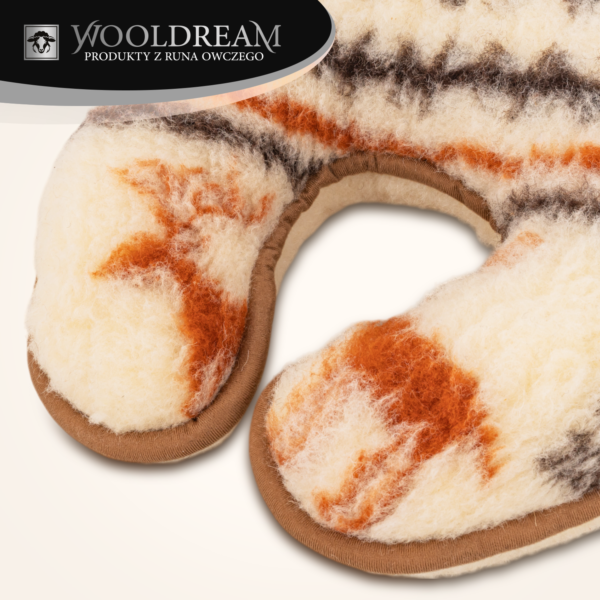 Poduszka wełniana rogal pod głowę Wooldream