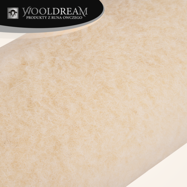Poduszka wełniana podgłówek wałek pod głowę Wooldream