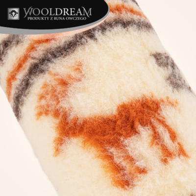 Poduszka wełniana podgłówek wałek pod głowę Wooldream