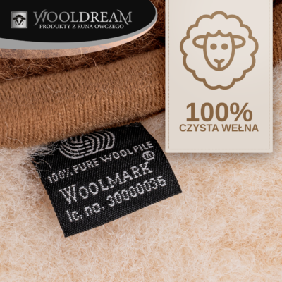 Poduszka wełniana z domieszką wełny wielbłądziej Camel Wooldream