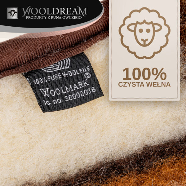 7 Pas lędźwiowy na kręgosłup ocieplający wełniany Wooldream