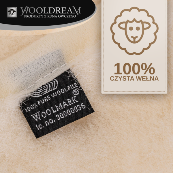 Prześcieradło wełniane z domieszką wełny kaszmirowej Wooldream