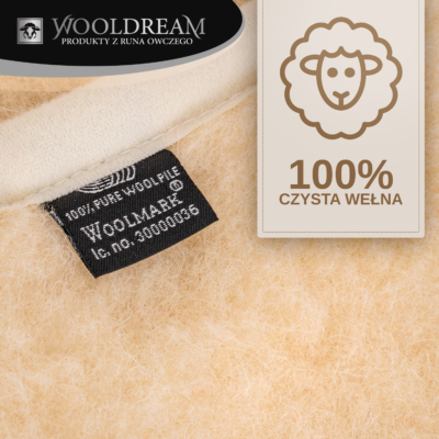 Komplet pościeli (3-częściowy) z wełny owczej Merynos Australijski Wooldream